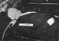Julius Streicher Executed By Nuremberg Trials For Crimes Against Humanity By Debasing The Media for Hitler.
