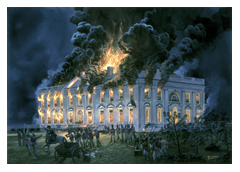 British Burning The White House ~ 1814