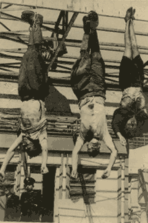 Italy's Corporate Fascist Benito Mussolini executed by the people.