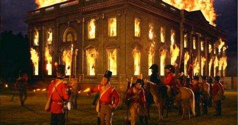 Teaching The Insolent American's Not To Fuck With Rothschild's Banking System BY Burning The White House IN 1812. This because We Terminated Rothschild's Banking System In 1811 By Not Renewing