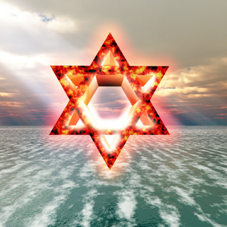 zionist dragon fire star