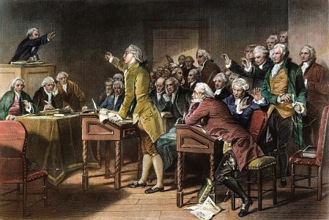 Patrick Henry Moving America To Raise Arms Against The British Rothschild Banking System!