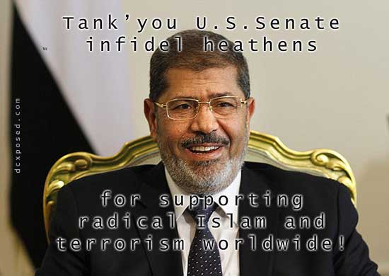 Morsi Received Tanks & Jets By Our Corrupt Senators & Then The People Stepped Up An Deposed HIm IN Just After A Year!