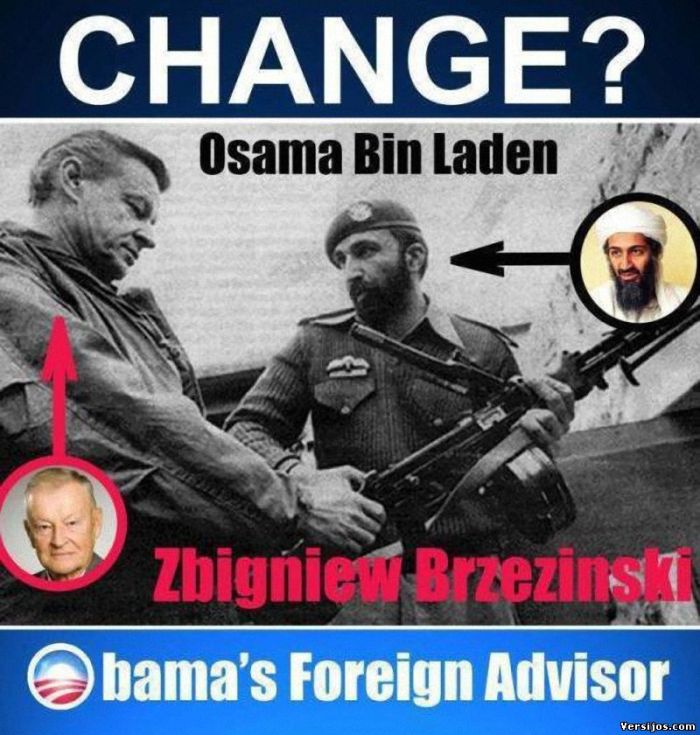 Brzezinski with CIA Osama.