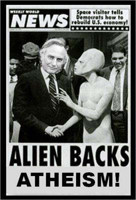 Richard Dawkins and aliens and atheism