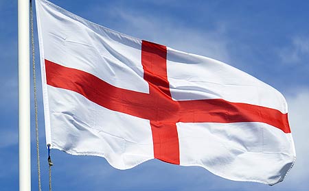 St. George’s Cross has been recognized as the flag of England since the time of the Crusades. It became the official flag of England and Wales in 1277 and can still be seen today hanging in windows of English nationalists or being waved at sporting events. This is the flag that fluttered over Jamestown, Plymouth, and other early English settlements in America.