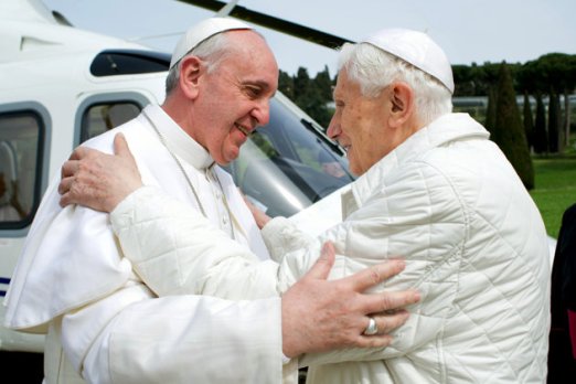 Pope Francis 1 With Pope Benedict XVI